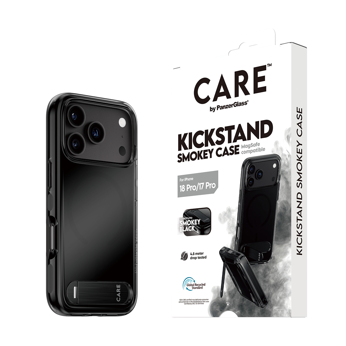 PanzerGlass CARE™ by PanzerGlass® Kickstand Case Smokey w. Black MagSafe iPhone 18 Pro | 17 Pro – image 7