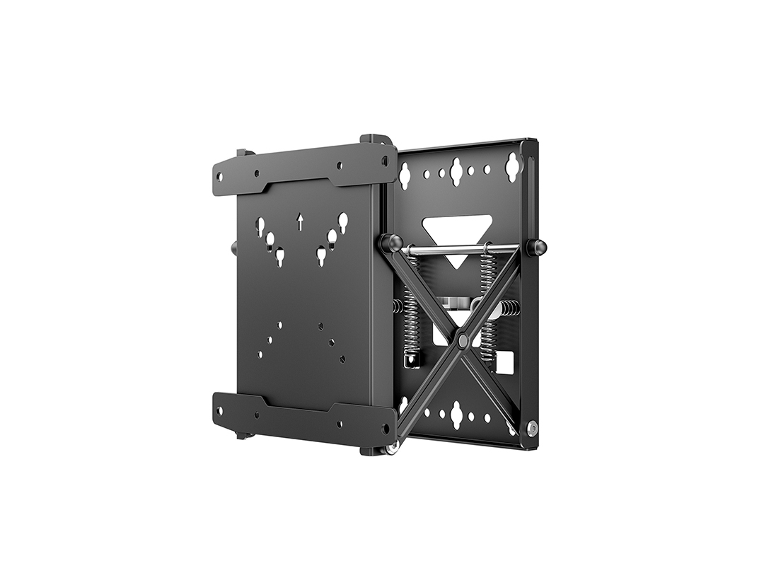 صورة حامل فيديو جداري Multibrackets M Public Push X Small 200 ثابت أسود فولاذي 18 كجم 13"-43" 200x200 مم
