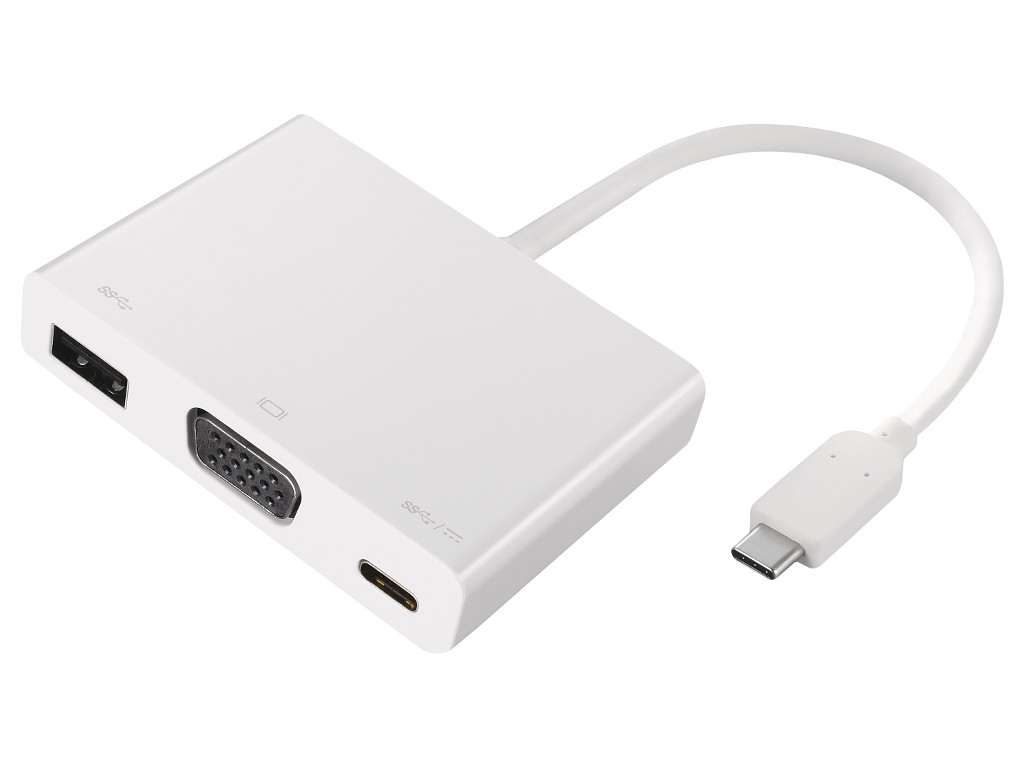 2-Power USB Type-C to VGA Multiport Adapter