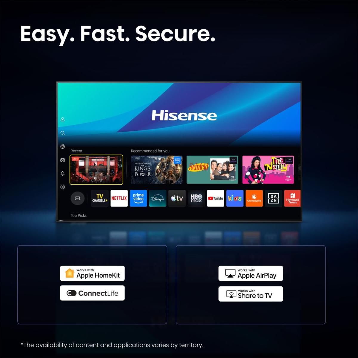 TV Hisense QLED 32A59S 32 Full HD 60Hz Smart TV VIDAA HDR10 Dolby Atmos — photo 9