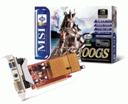 MSI NX7100GS-TD128E 128MB DDR2 PCI-Expressx16 64bit TVout DVI – image 2