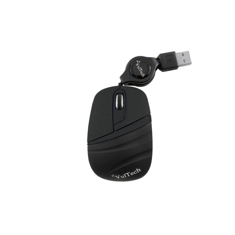 Vultech MC-01N mouse Travel Ambidextrous USB Type-A Optical 1200 DPI