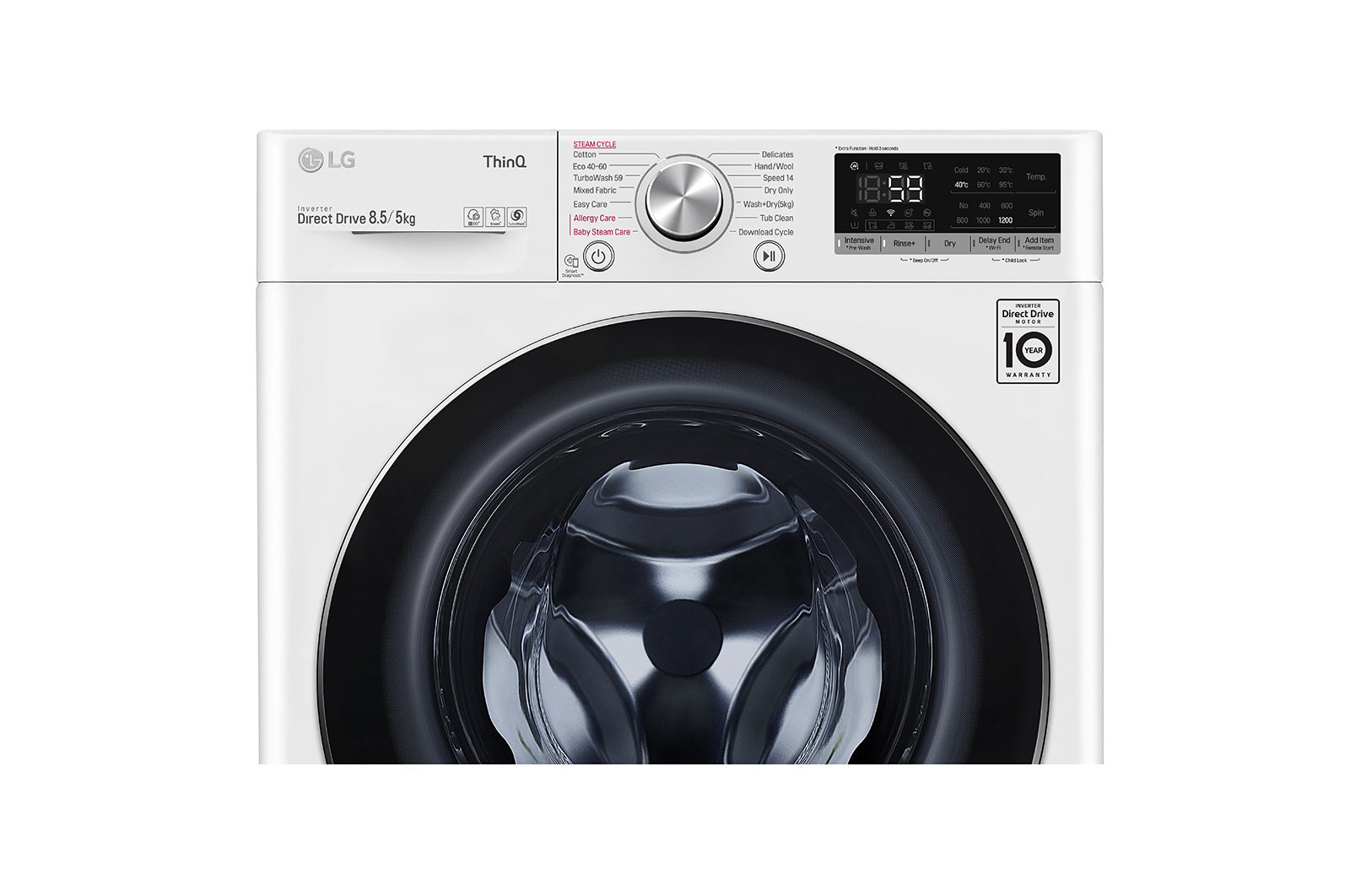 LG F2DV5S8S2E washer dryer Freestanding Front-load White – image 5
