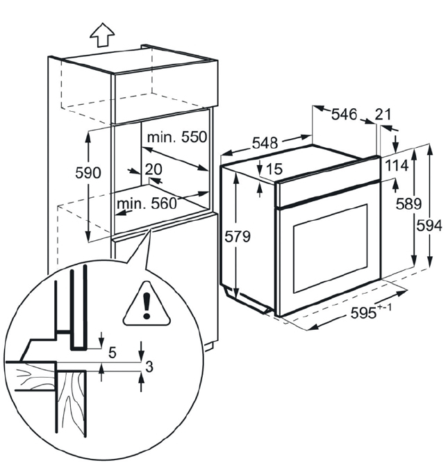AEG BPE551320B 71 L 3500 W Black – image 3