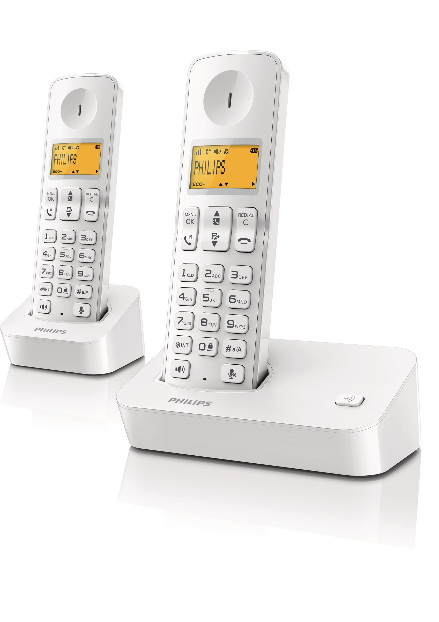 Philips D2002W/KR telephone DECT telephone Caller ID White