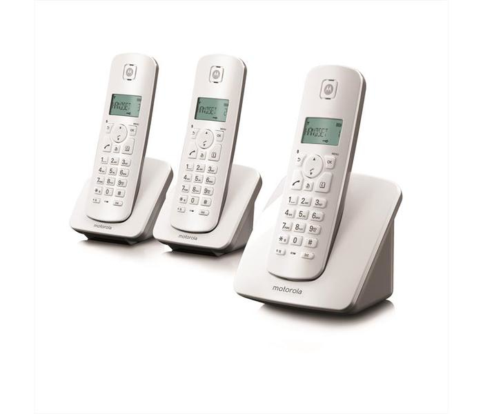 Motorola C403E DECT telephone Caller ID Grey, White