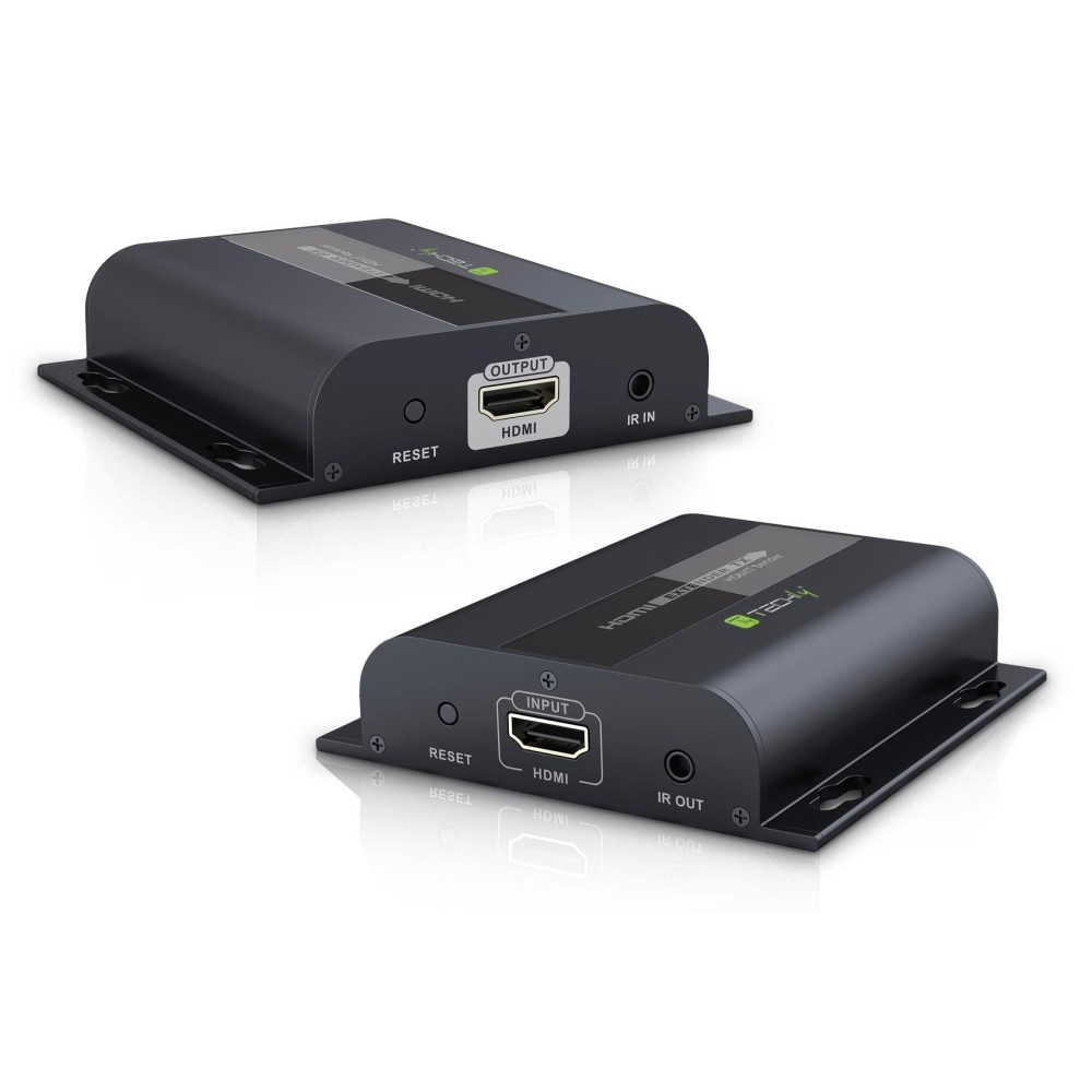 Techly IDATA-EXTIP-383V4 Trasmettitore e ricevitore AV Nero