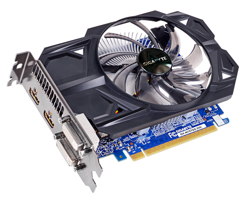 GIGABYTE GV-N75TD5-2GI graphics card NVIDIA GeForce GTX 750 Ti – image 1