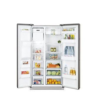 Samsung RSA1ZHPE side-by-side refrigerator Freestanding Platinum, Silver – image 3