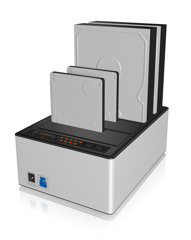 ICY BOX IB-141CL-U3 USB 3.2 Gen 1 (3.1 Gen 1) Type-B Black, Silver – image 4