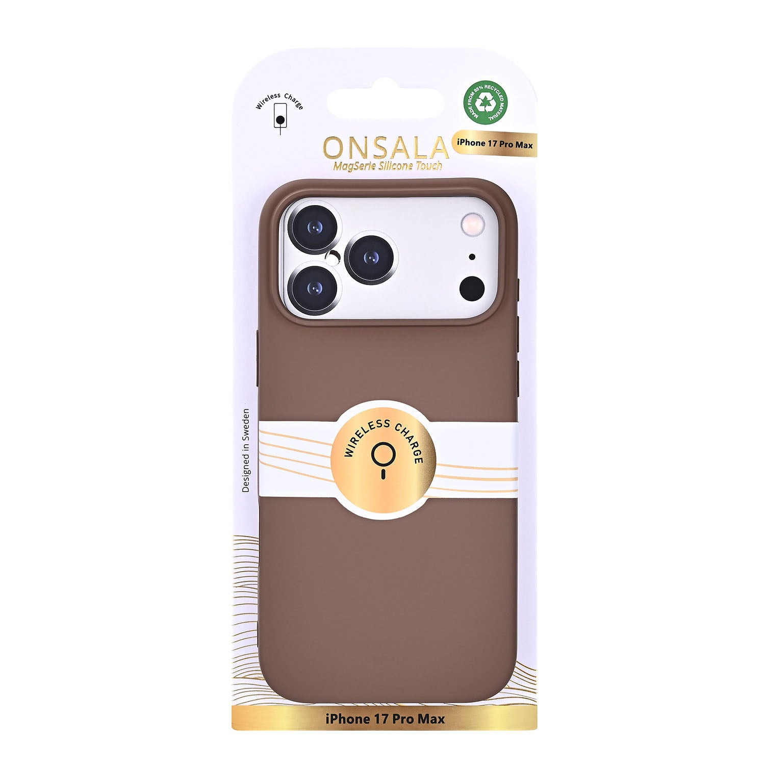 Onsala Phone Case with Silicone Feel Chocolate - iPhone 17 Pro Max/18 Pro Max – image 2