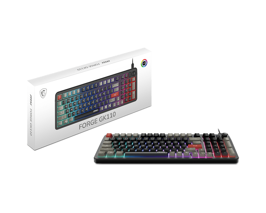 Teclado MSI FORGE GK110 US Negro