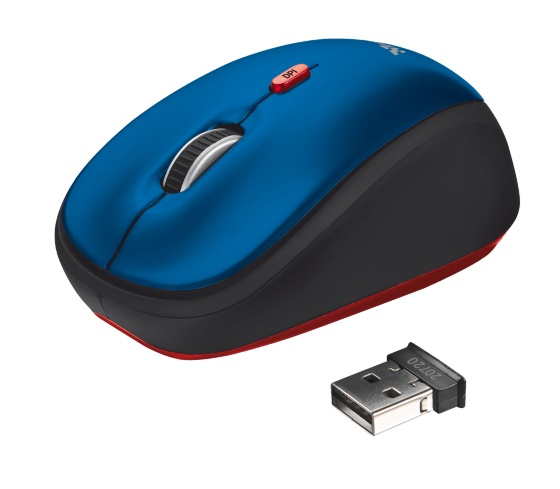 Trust WMS-112 mouse Ambidextrous RF Wireless Optical 1600 DPI – image 2