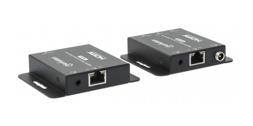 Manhattan 4K HDMI over Ethernet Extender Kit, Extends 4K@30Hz signal up to 40m or a 1080p@60Hz signal up to 70m with a single Cat6 Ethernet Cable, Transmitter a – image 3