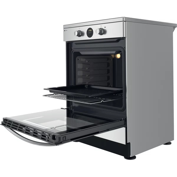 Indesit IS67IQ8CCX/FR Freestanding cooker Electric Zone induction hob Stainless steel – image 5