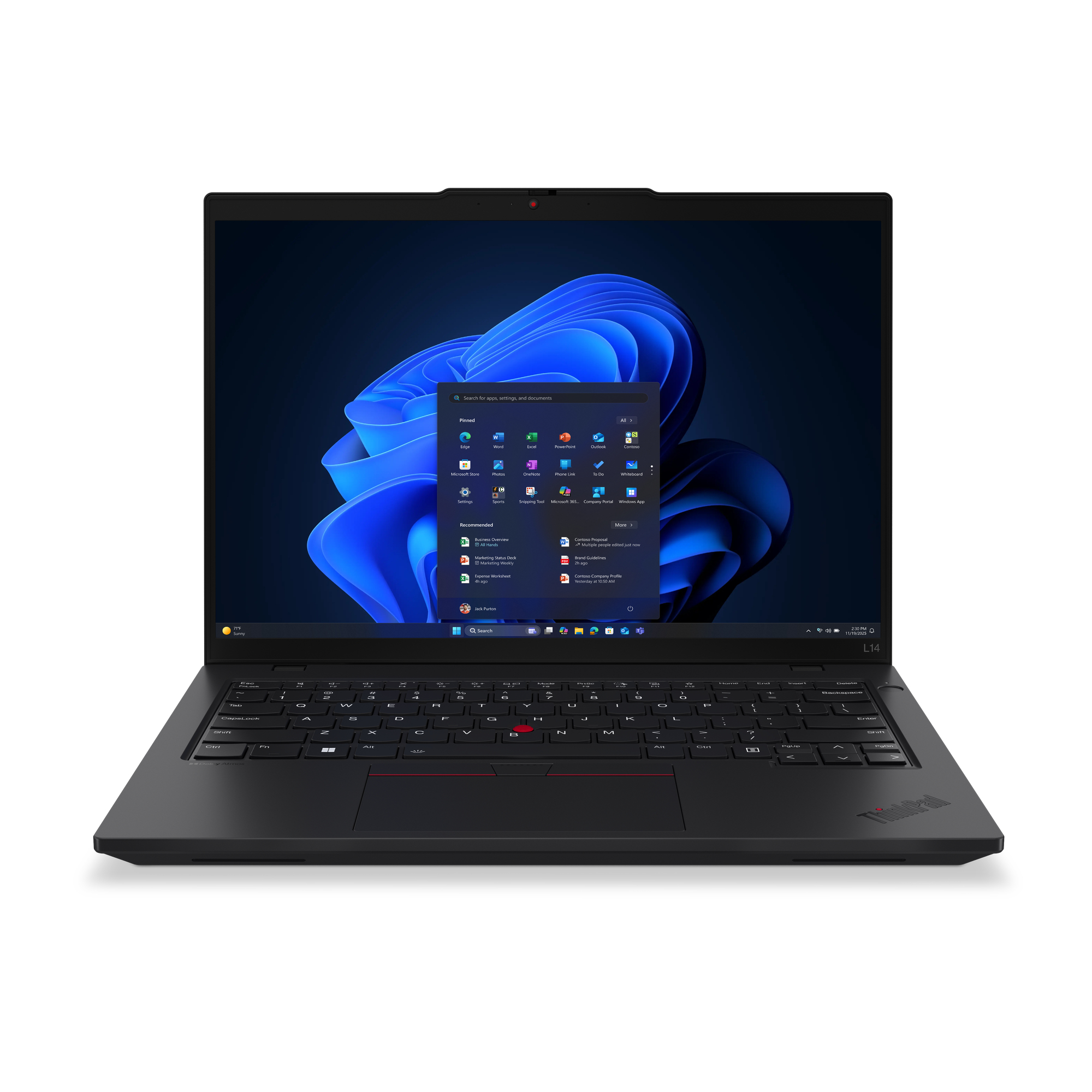 LAPTOP LENOVO THINKPAD L14 GEN 6 / CORE ULTRA 5 225U 4.8GHZ / 16GB DDR5 / 512GB SSD / 14 WUXGA 1920X1200 / BACKLIT KEYBOARD / WIN 11 PRO / 3YR PREMIER SUPPORT