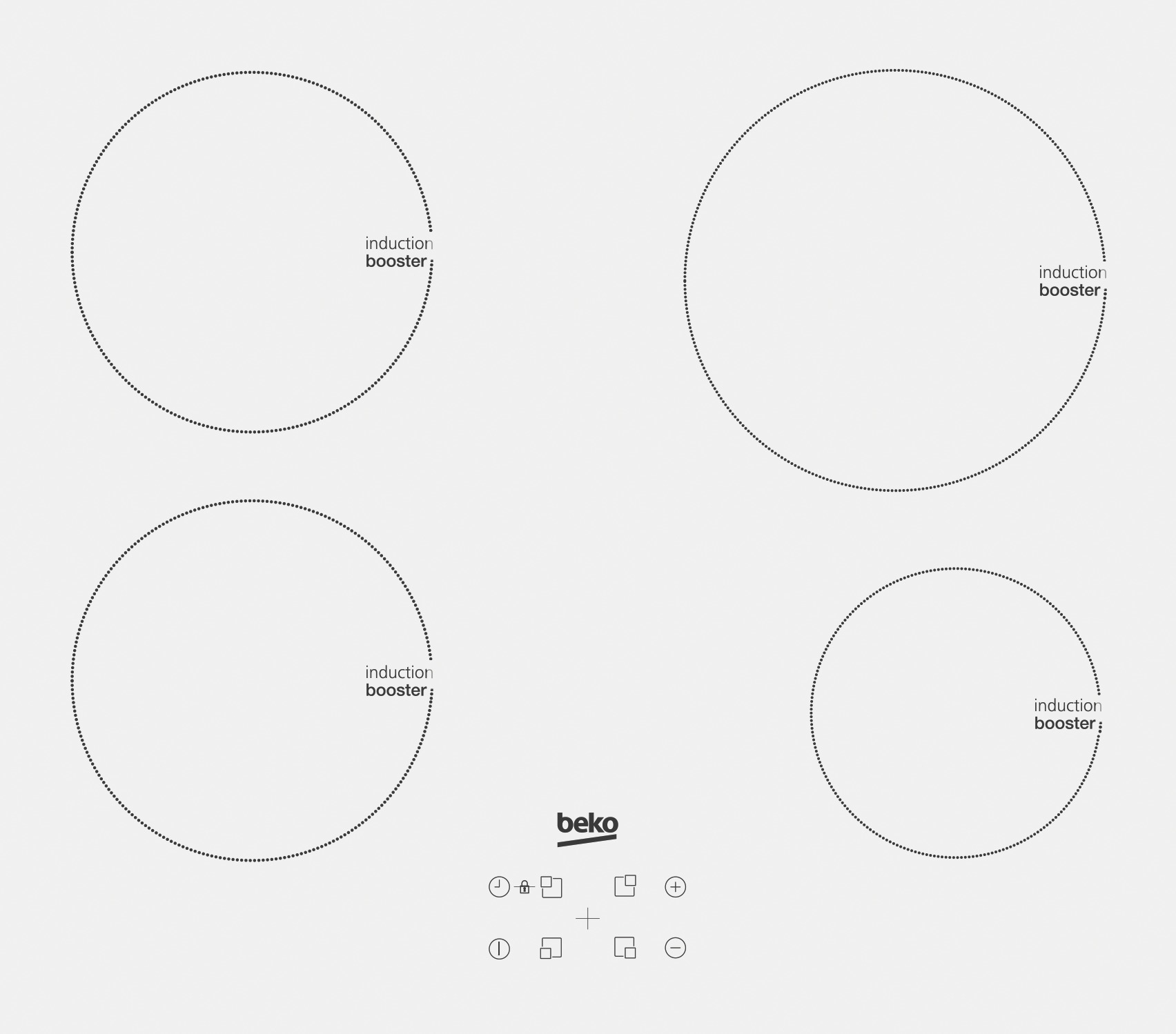 Beko HII64400ATW hob White Built-in – image 3