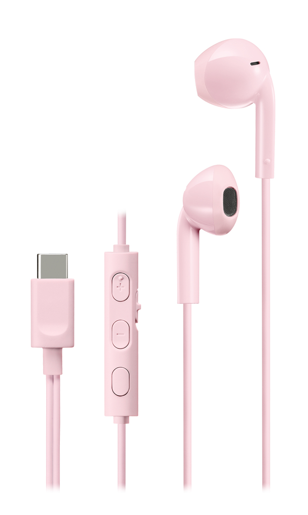JVC HA-FR17UC Headphones Wired In-ear Calls/Music USB Type-C Pink image 1