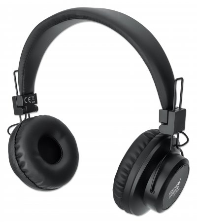 Manhattan Bluetooth On-Ear Headset, Microphone, FM Radio, Integrated Controls, 8 hour usage time, Max Range 10m, MicroSD Card slot – image 1