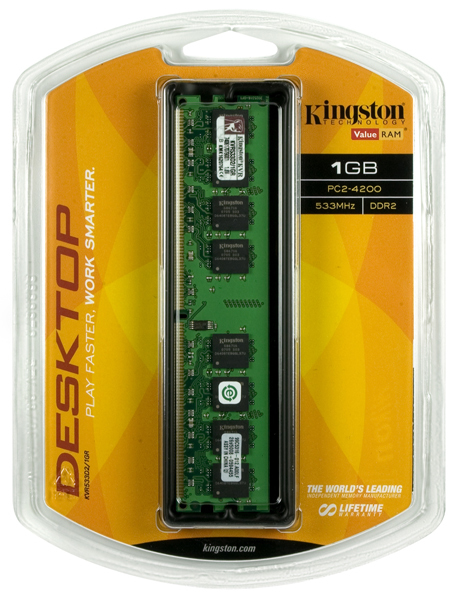 Kingston Technology 1GB, DDR2 SDRAM, 533MHz, ValueRAM, Memory Module – image 2