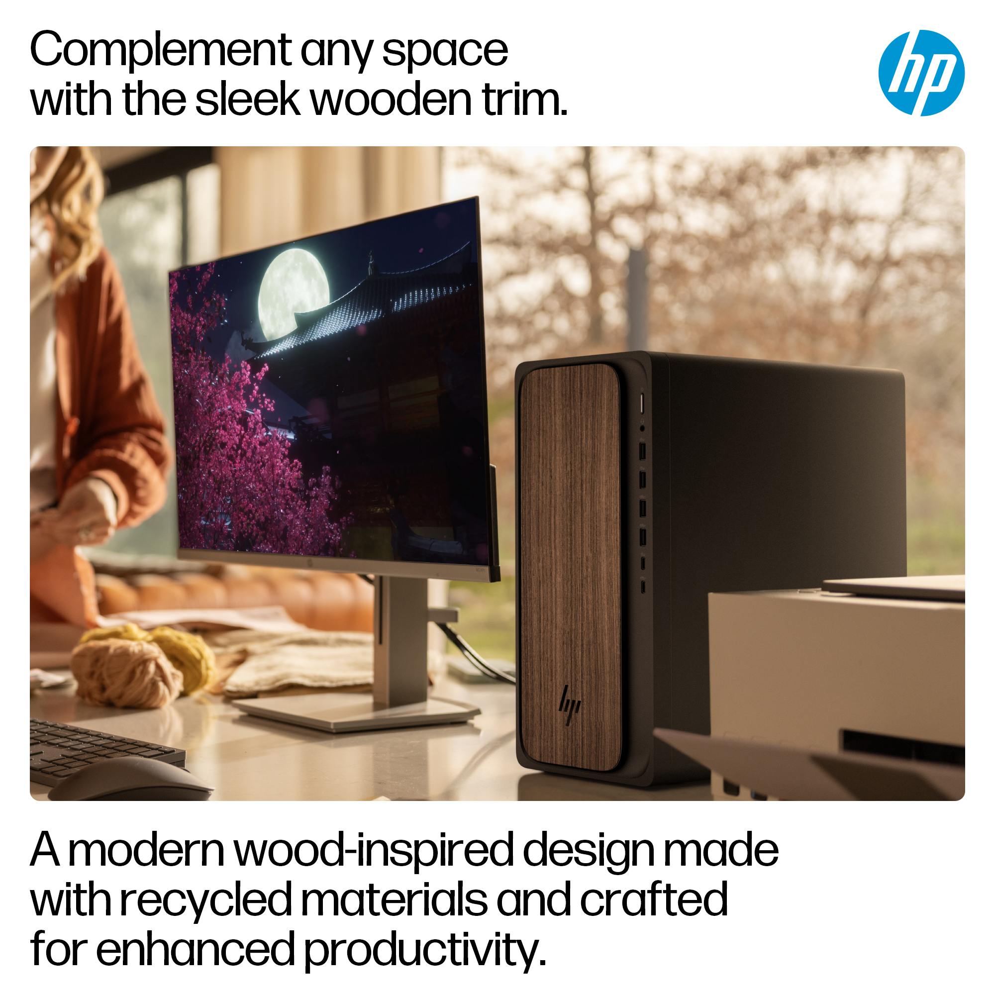 HP OmniDesk AI M03-0002na PC Intel Core Ultra 7 265 16 GB DDR5-SDRAM 2 TB SSD Windows 11 Home Tower AI PC Black image 7