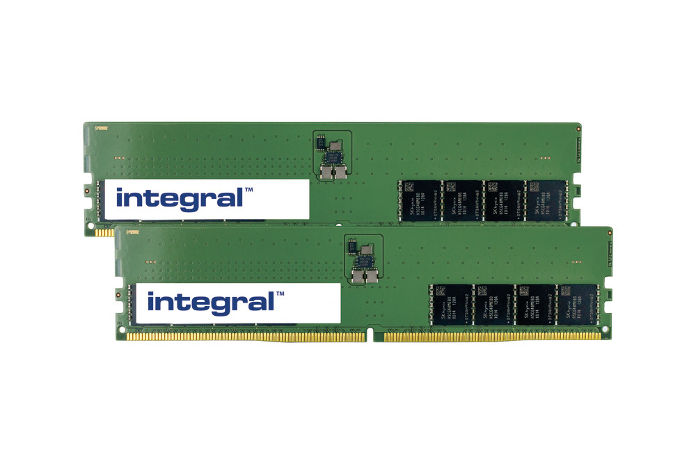 Integral 64GB (2x32GB) PC RAM MODULE KIT DDR5 4800MHZ PC5-38400 UNBUFFERED NON-ECC DIMM
