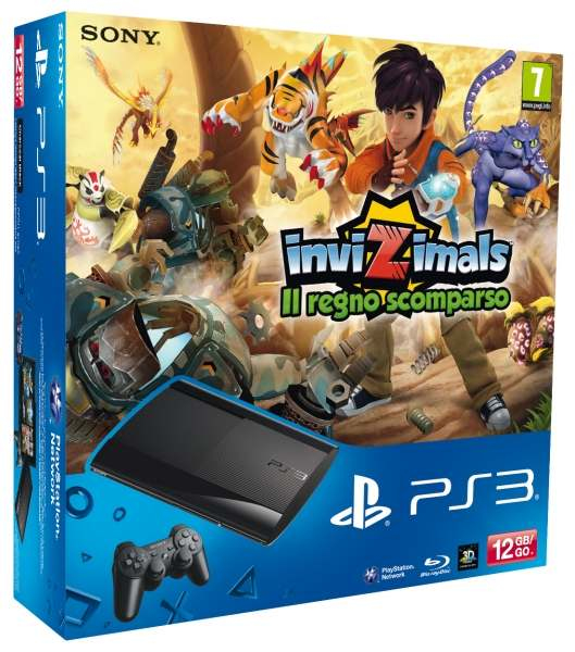 Sony Interactive Entertainment 12GB PlayStation 3 Super Slim + Invizimals: Il regno scomparso