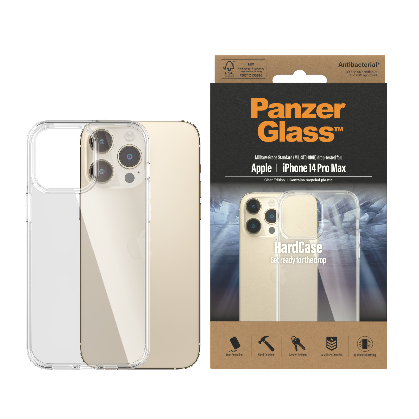 PanzerGlass® HardCase iPhone 14 Pro Max | Clear – image 2