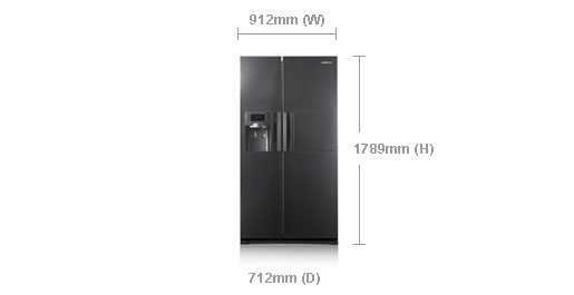 Samsung RSH7ZNMH side-by-side refrigerator – image 2