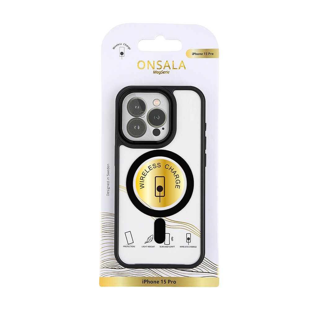 Onsala Phone Case Bumper MagSeries Black & Clear - iPhone 15 Pro – image 2