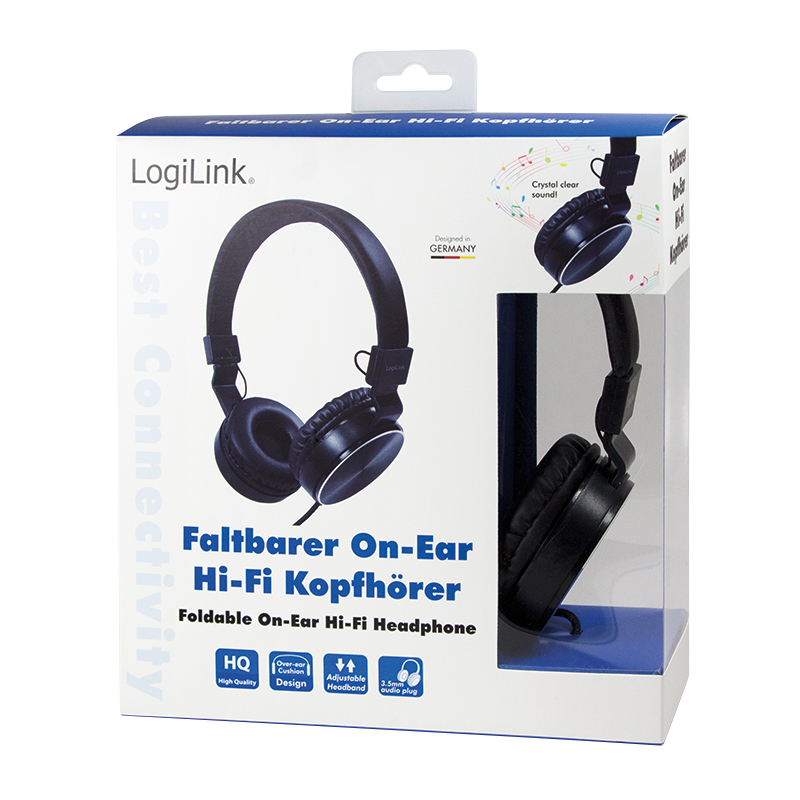 LogiLink HS0049BK headphones/headset Wired Head-band Calls/Music Black – image 6