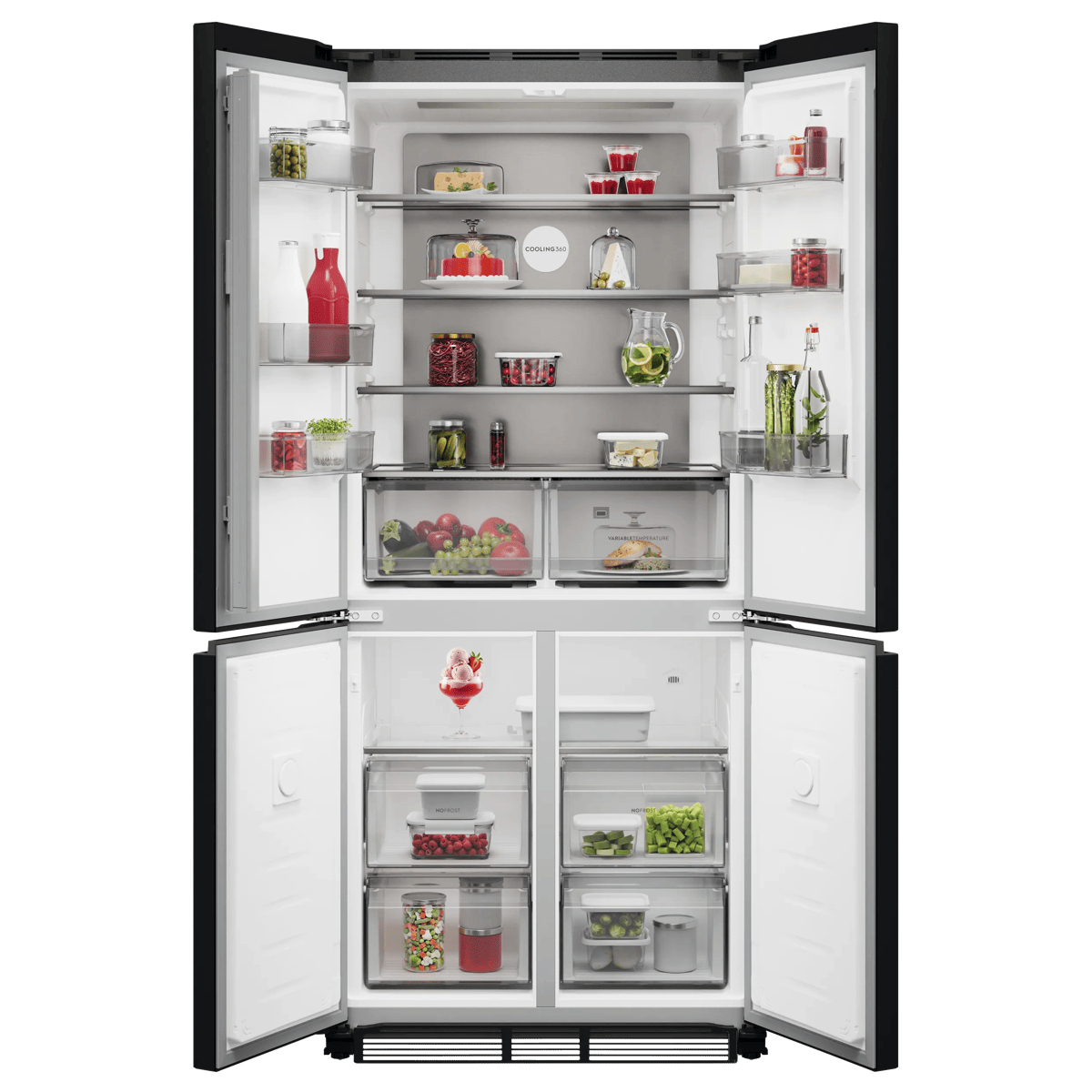AEG ORM8M491EB side-by-side refrigerator Built-in/Freestanding
