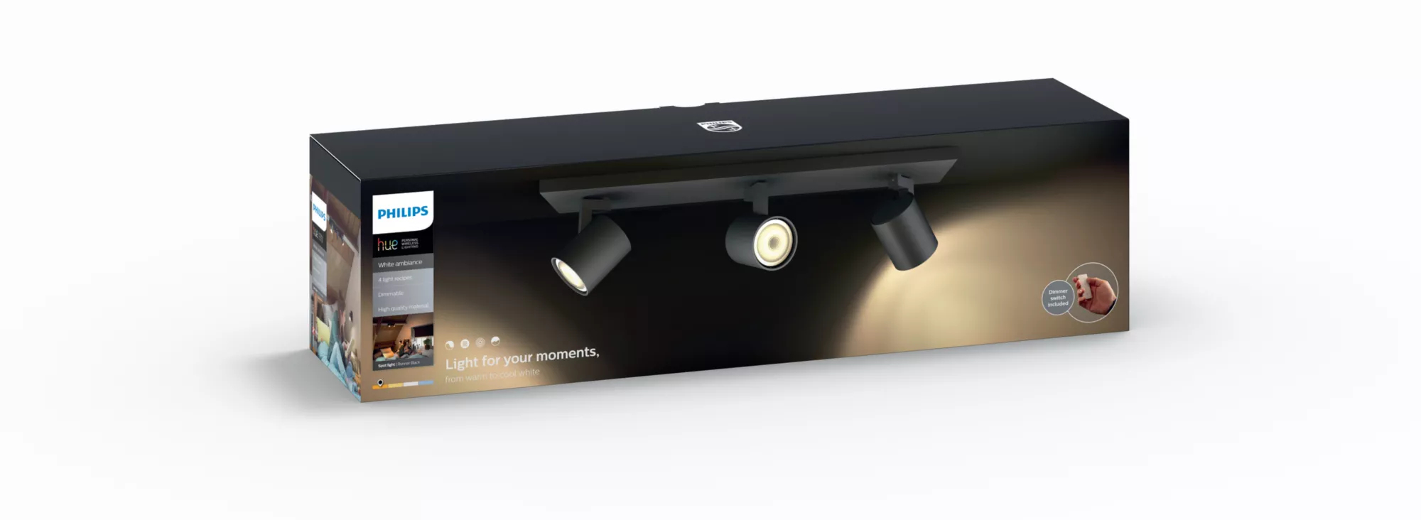 Philips by Signify Philips Hue White ambience Runner triple spotlight – image 4