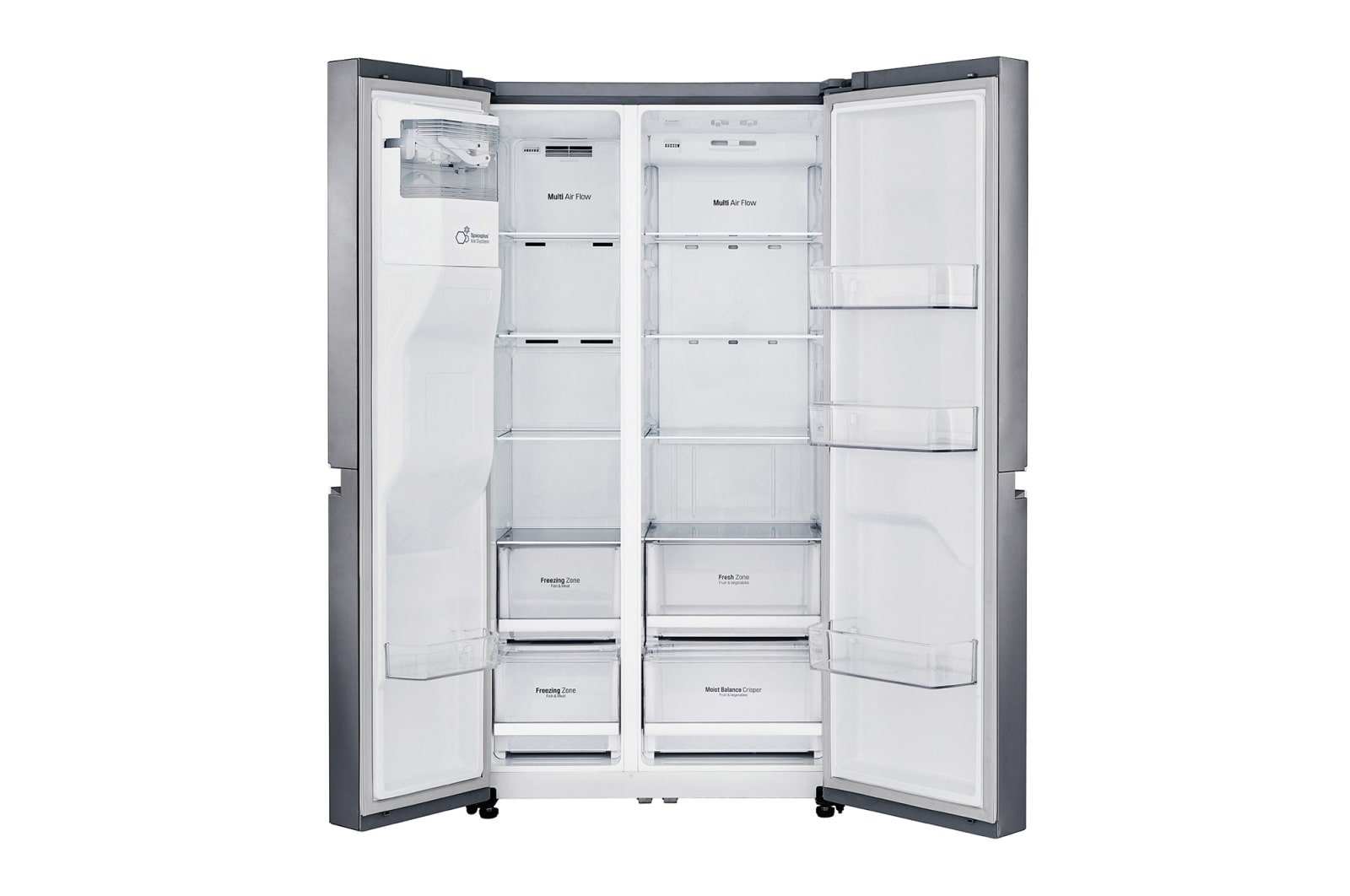 LG GSL480PZXV side-by-side refrigerator Freestanding – image 3