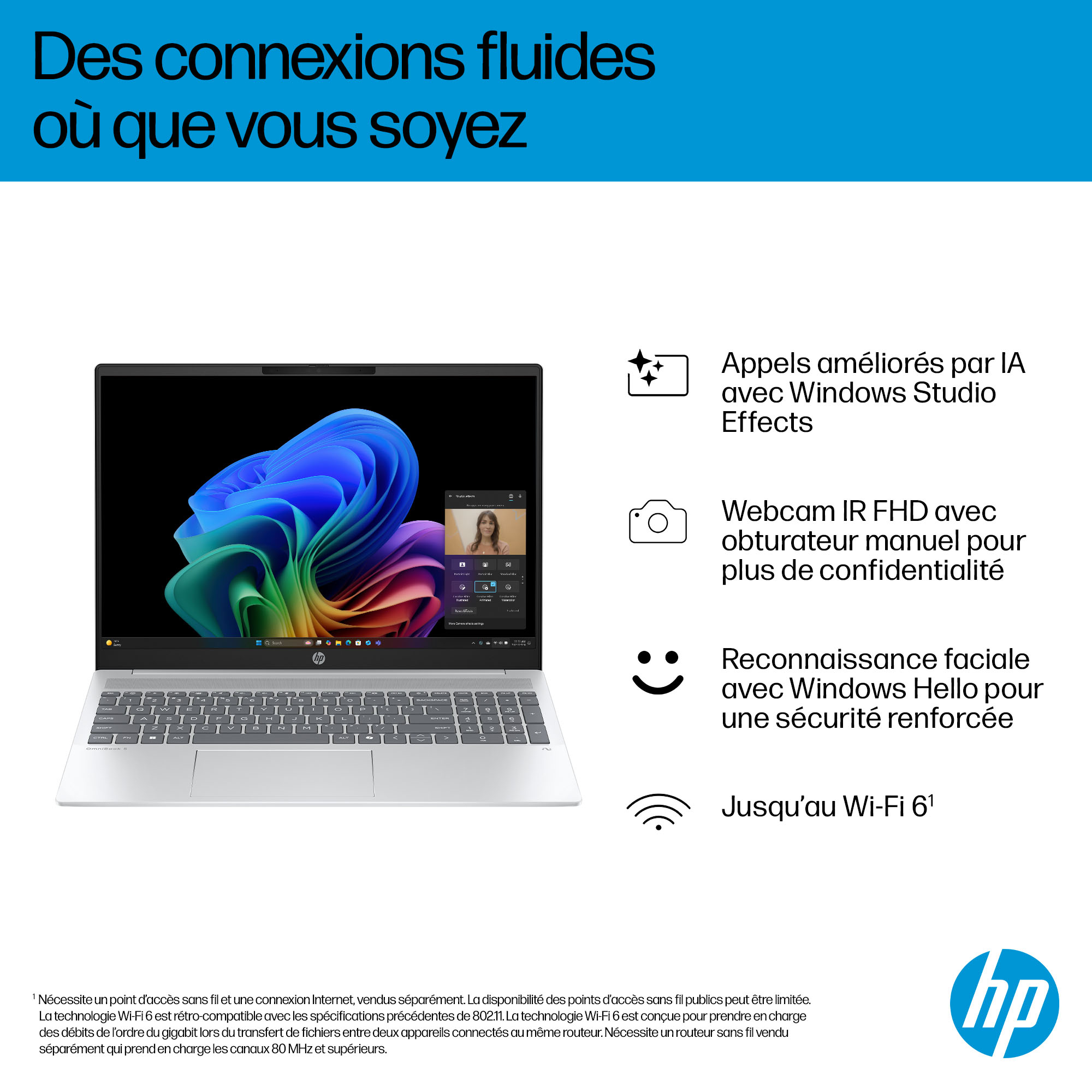 HP OmniBook 5 NGAI 16-ag1009nb Copilot+ PC AMD Ryzen™ AI 5 340 Laptop – image 8