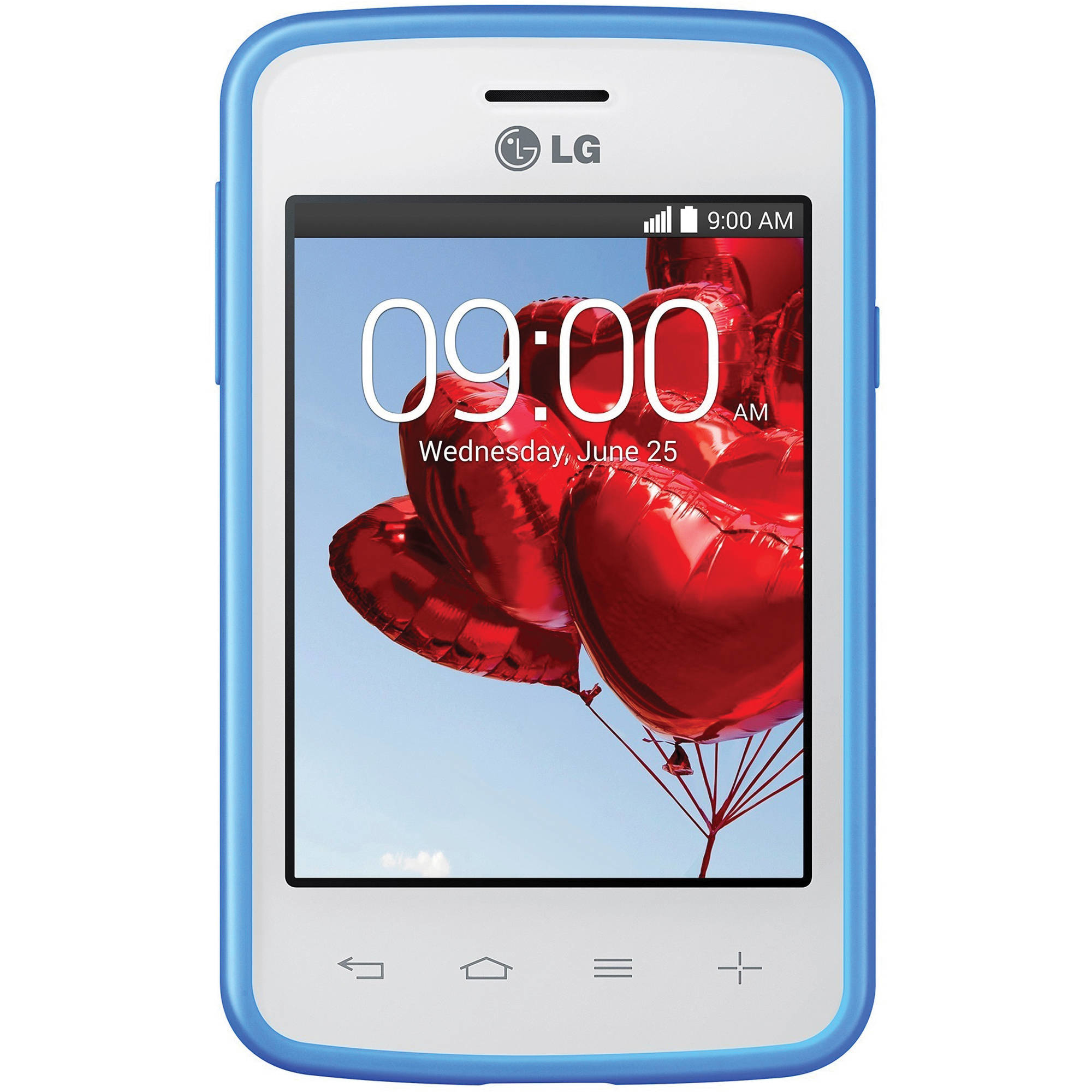 LG L30 D120 8.13 cm (3.2") Single SIM Android 4.4 3G 0.5 GB 4 GB 1540 mAh Blue, White
