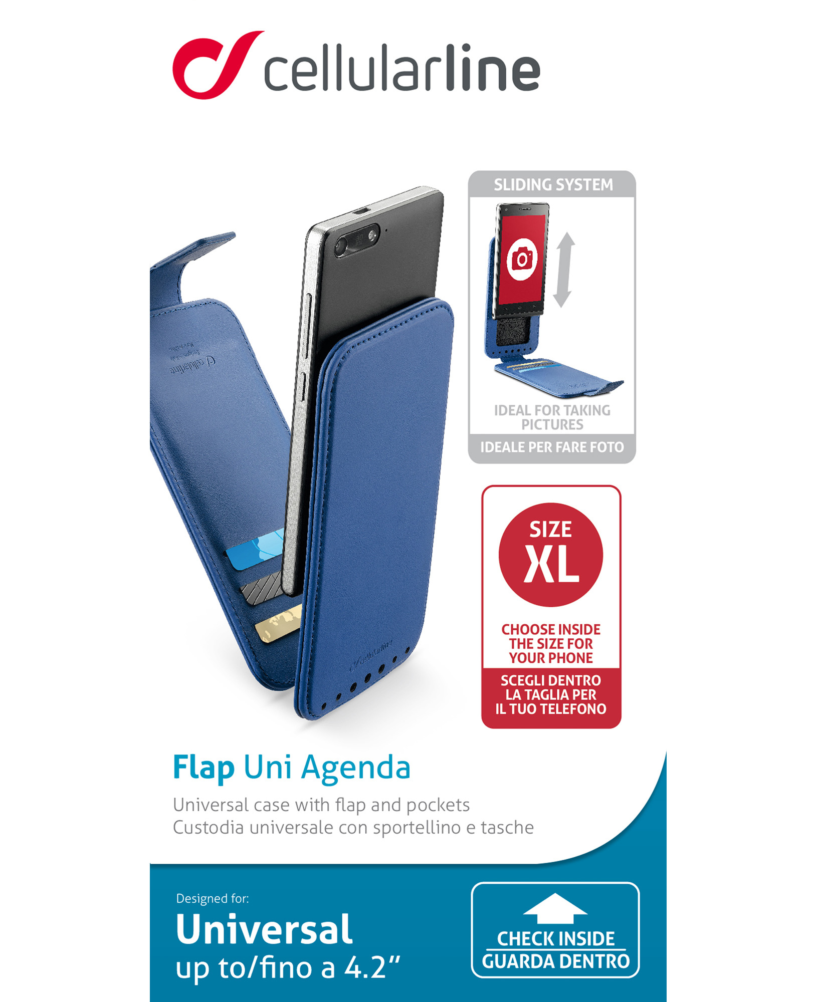 Cellularline Flap Uni Agenda - Smartphones up to 4.2” – image 6