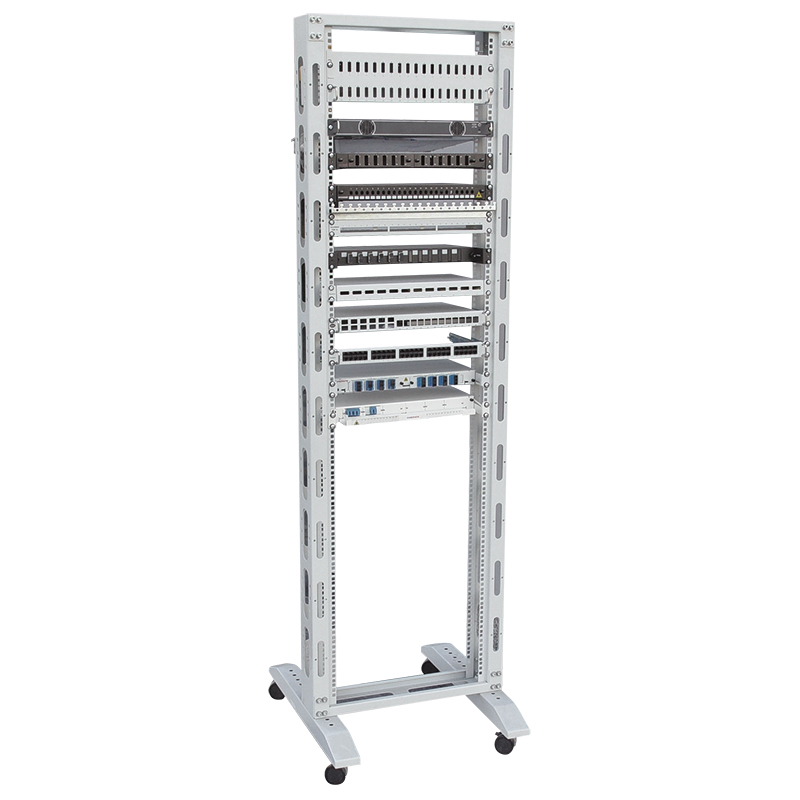 LogiLink R42S68G rack cabinet 42U Freestanding rack Grey – image 2