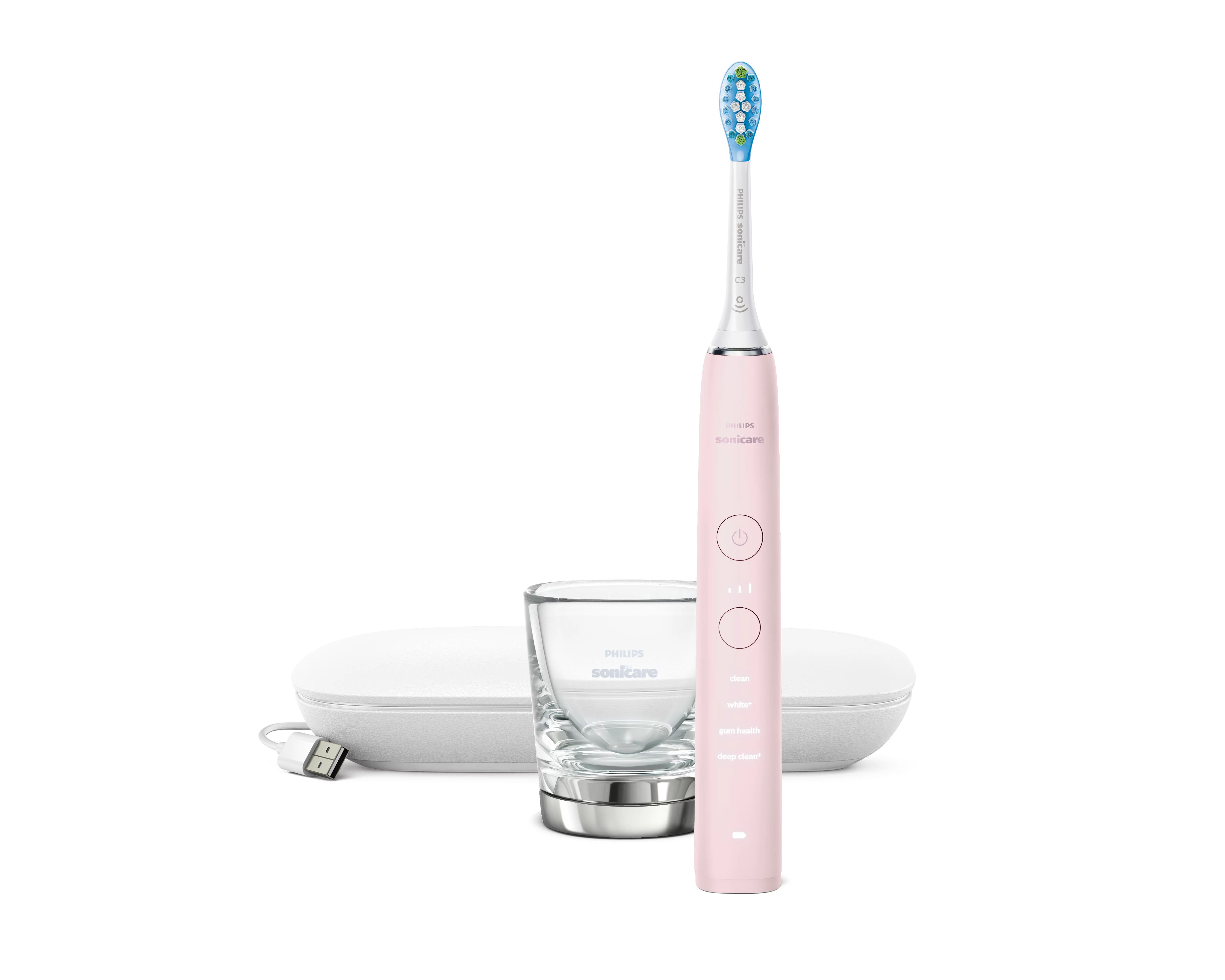 DiamondClean 9000 HX9911/29 Elektrische Schallzahnbürste mit App - Rosa