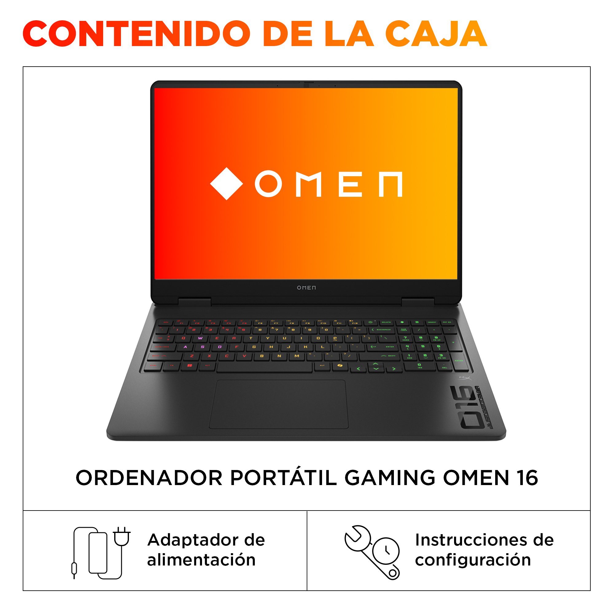 Portátil gaming - HP OMEN 16-am0008ns, 16" 2K, Intel® Core™ 7 240H, 32GB RAM, 1TB SSD, GeForce RTX™ 5060, Windows 11 Home, Negro - imagen 6