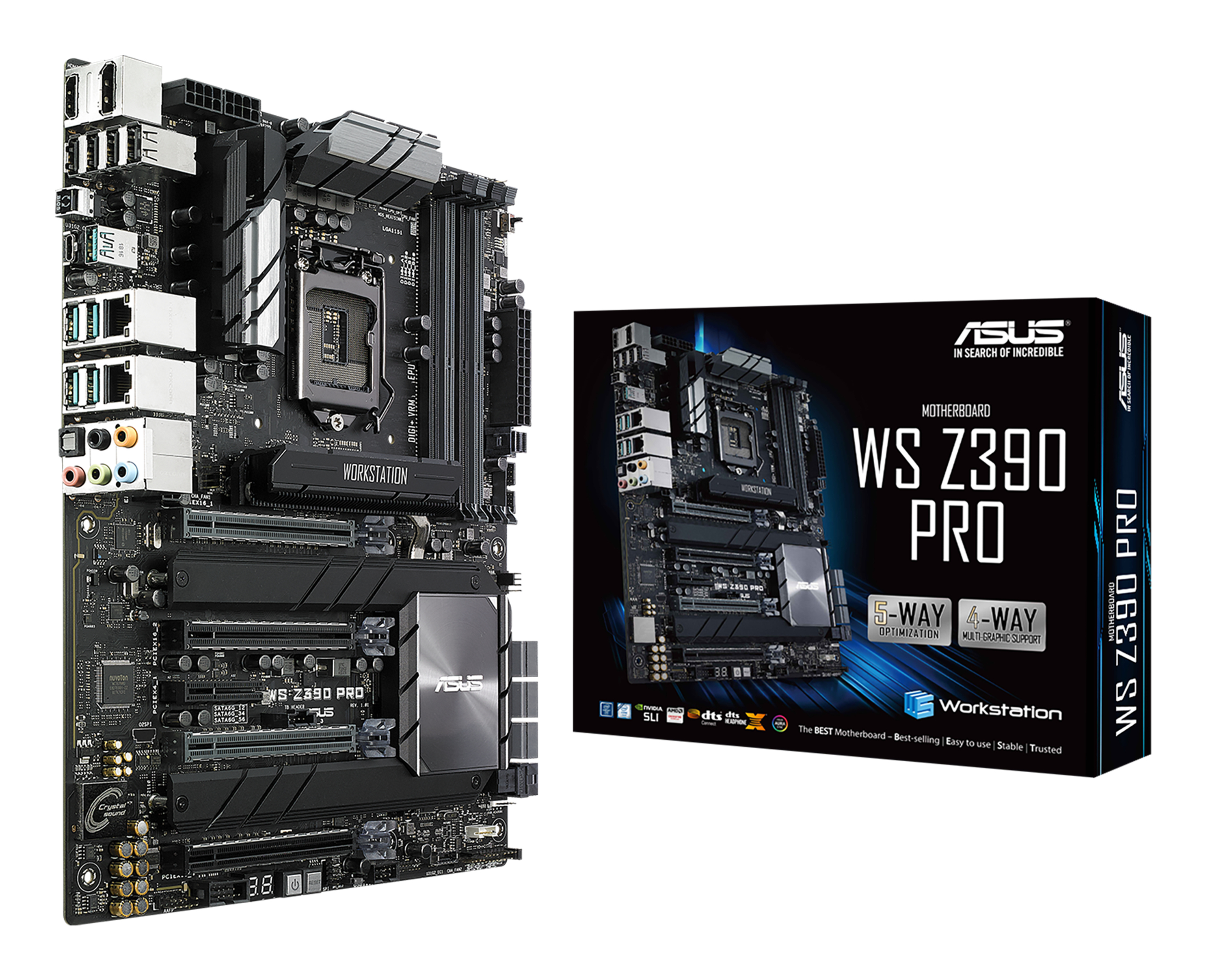 ASUS WS Z390 PRO Intel Z390 LGA 1151 (Socket H4) ATX