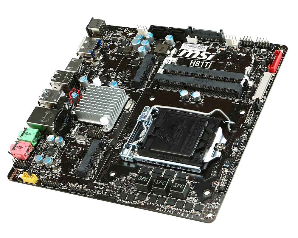 MSI H81TI motherboard Intel® H81 LGA 1150 (Socket H3) mini ITX – image 4
