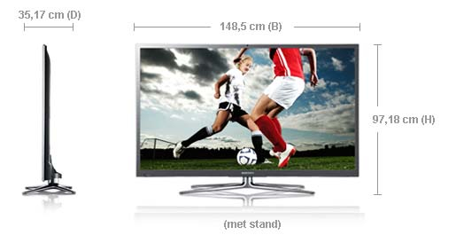 Samsung PS64E8000GS 162.6 cm (64") Full HD Smart TV Black – image 2
