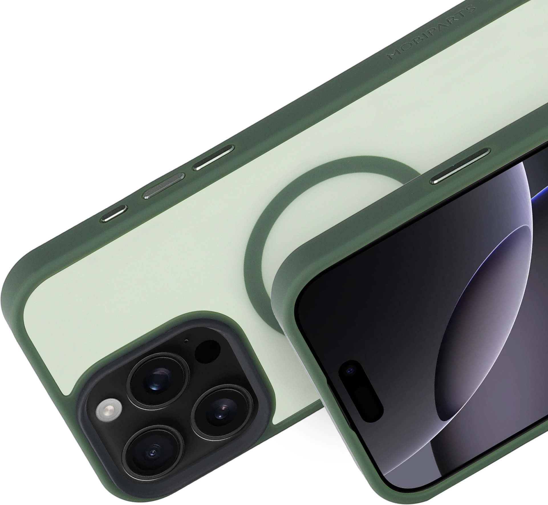 Mobiparts Hardcover Apple iPhone 16 Pro Max Satin Green (Magsafe Compatible) – image 2