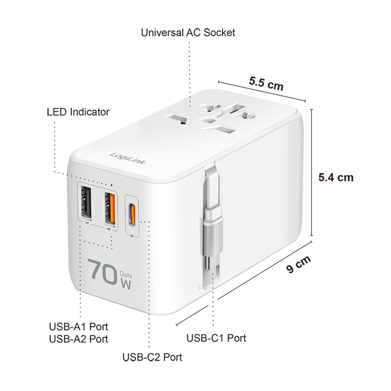 LogiLink PA0357 power adapter/inverter Indoor – image 6