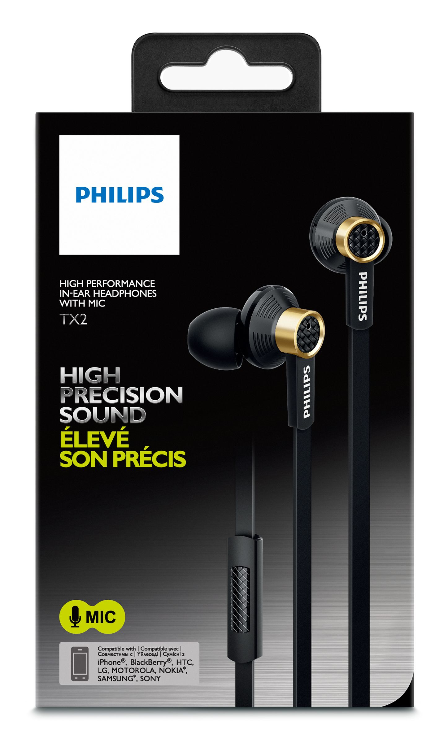Philips TX2BK/27 headphones/headset Wired In-ear Black