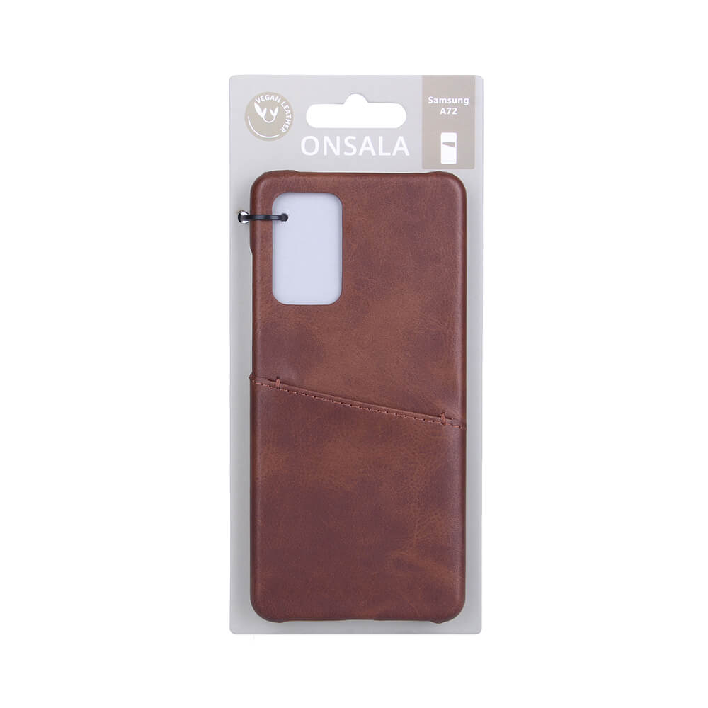 Onsala Mobile Cover Brown with Cardpocket Samsung A72 – image 2