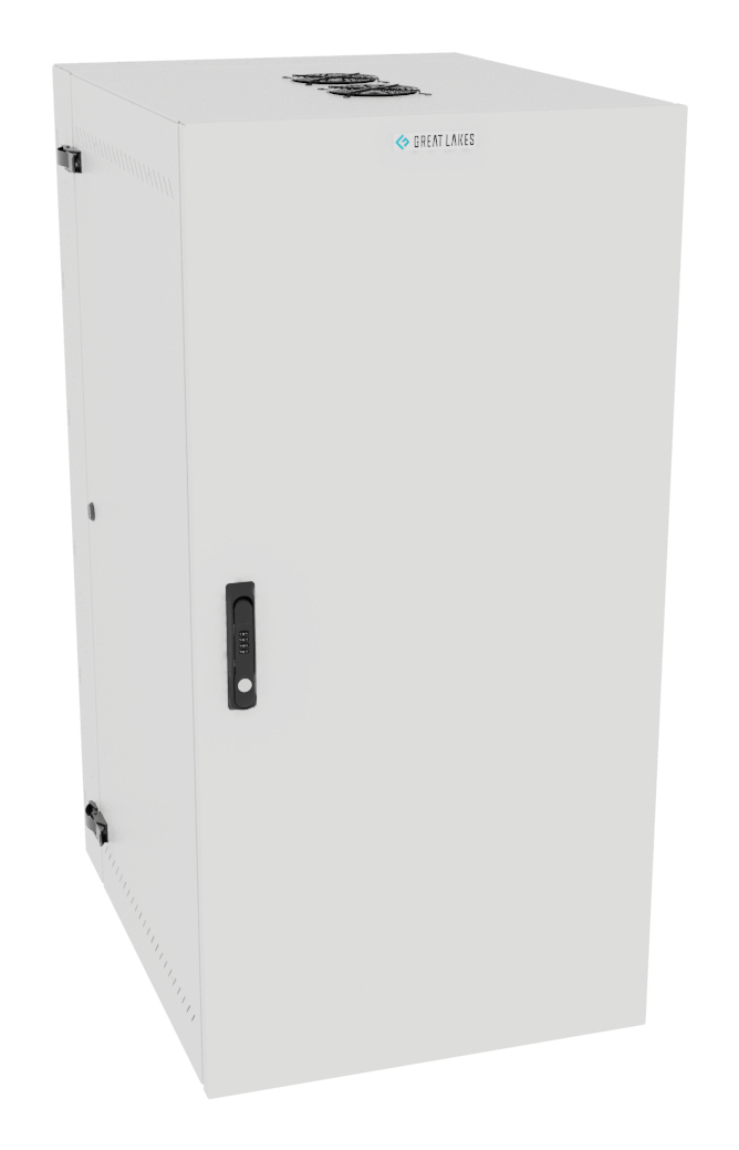 Vertiv VR Rack GL48WMCMS-W-SC-AF-CM rack cabinet 25U Wall mounted rack White – image 1