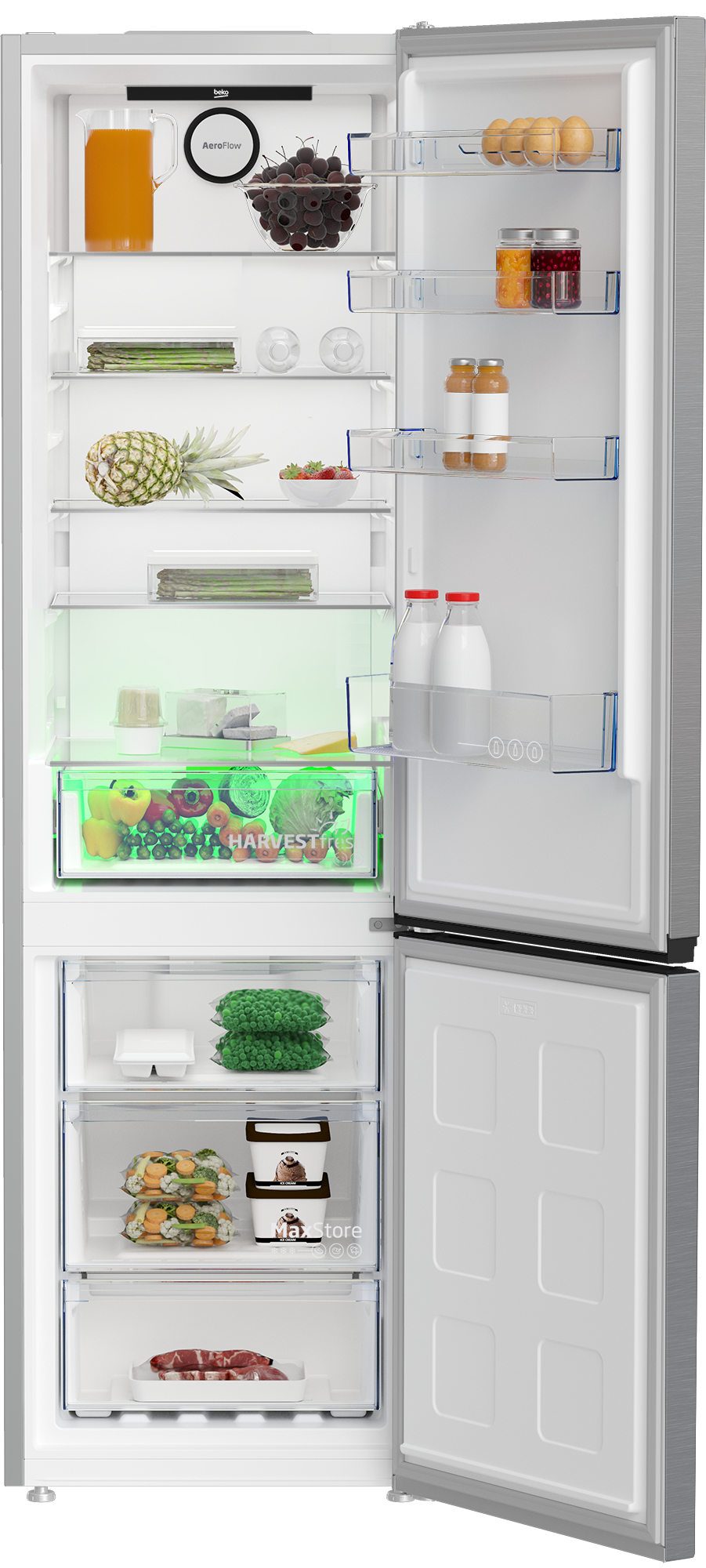 Beko B3RCNA404HXB fridge-freezer Freestanding – image 3