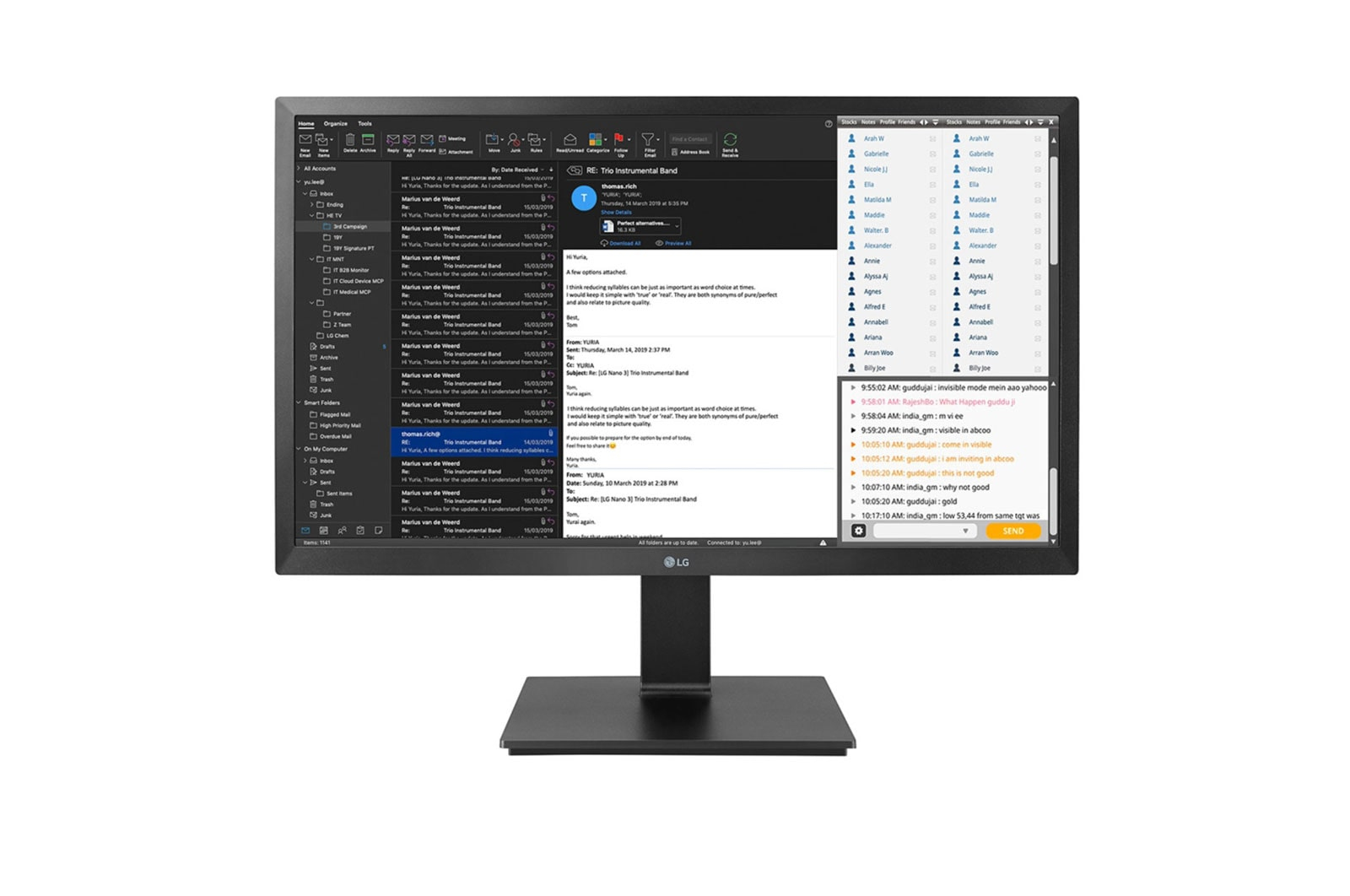 LG 22BL450Y-B computer monitor – image 1